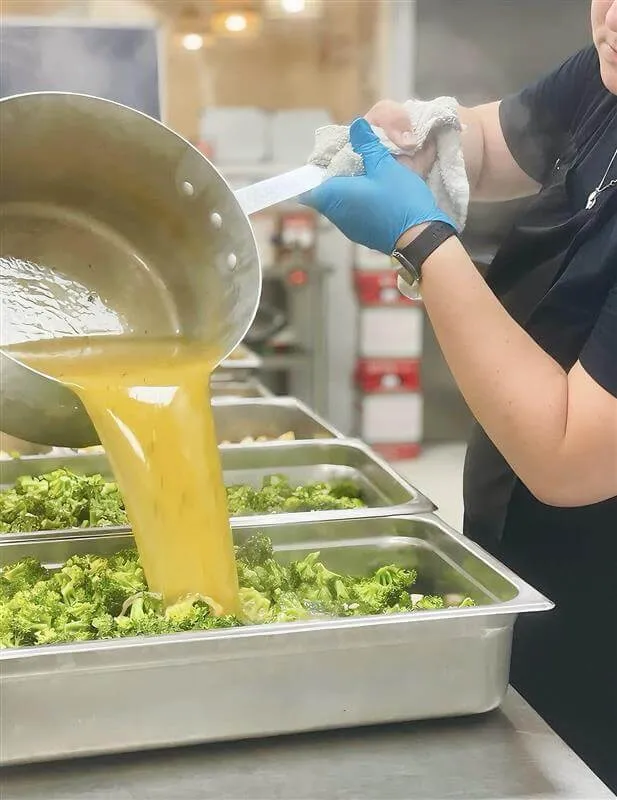 Professional kitchen preparation